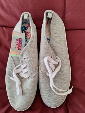 take A Walk Heather Gray Casual Slip-On Sneakers